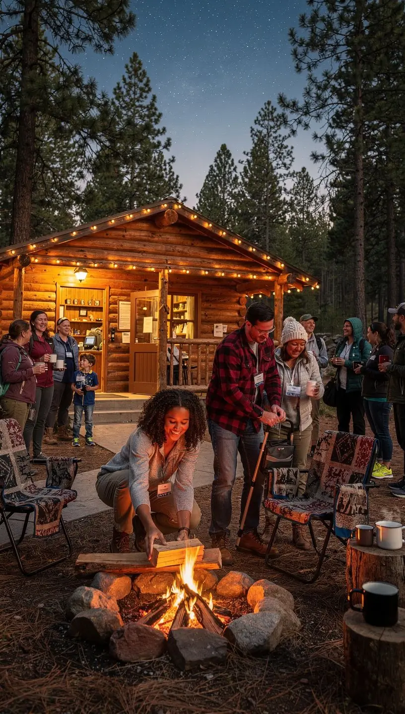 Информационный стенд с картой и описанием достопримечательностей национального парка.